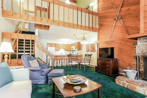 Living room and dining room