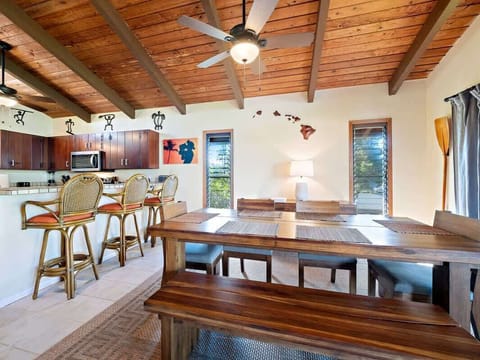 Dining table with seating for 6