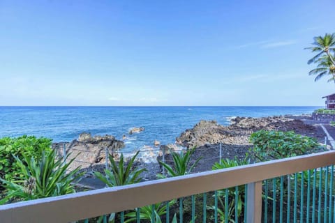 Blue water views from the lanai