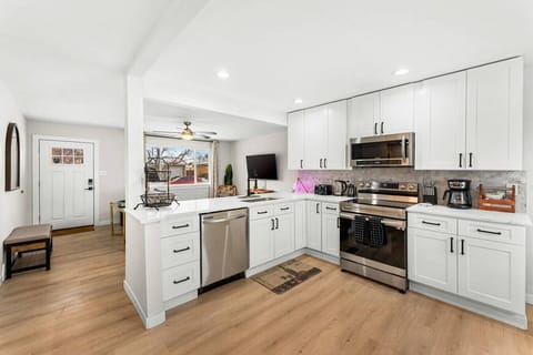 Fully Stocked Kitchen, Recently Update with Modern Appliances, Quartz Countertops and Designer Finishes