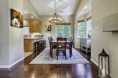 Dining Room Connected to Living Room