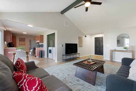 Relax and unwind in this bright, airy living room- perfect for cozy evenings. Your home away from home.