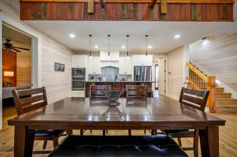 Dining table with seating for 7 