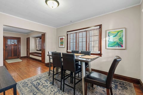 Gather for meals together at Tibet Twins 2’s chic dining table, seating 6