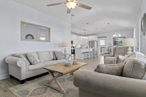 Cozy love seat & queen sofa bed—perfect for relaxing by the TV #Unwind