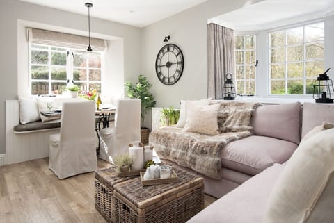 Honeysuckle Cottage - enjoy the serenity of the bright open-plan sitting and dining area