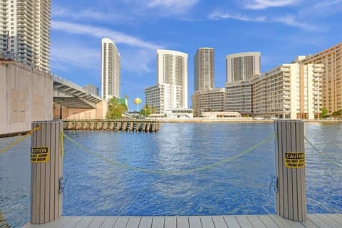 Canal view from the swimming pool area