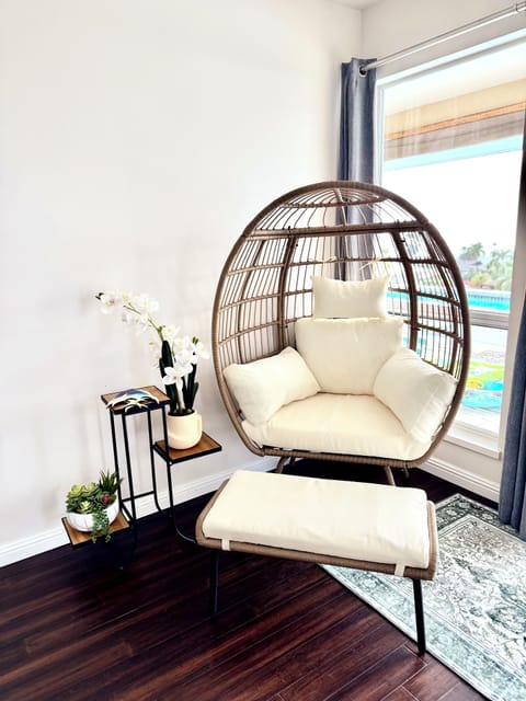 Egg Chair in the Master Bedroom