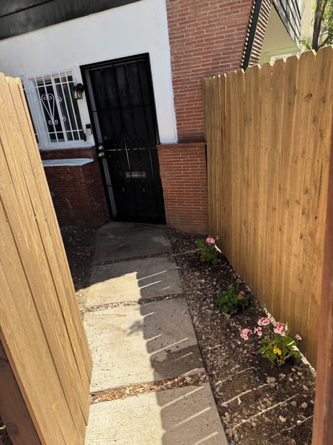 Private gated courtyard.
No one above or shared walls