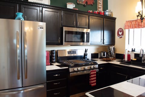 Updated kitchen has everything you need