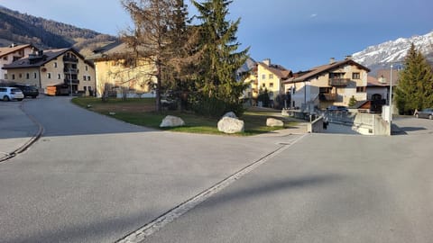 Turn left uphill, first house on the right Chesa Culaischem 24