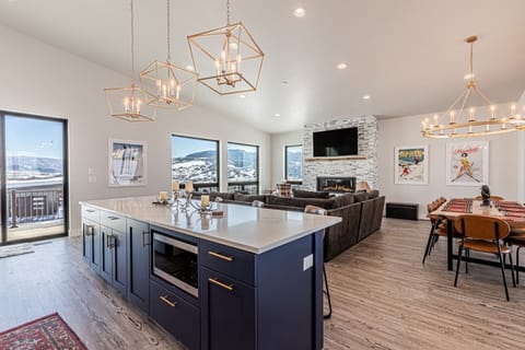 Upper Level - Kitchen | Living Room | Dining Room