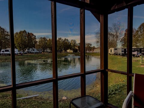 Cabin with Pond view