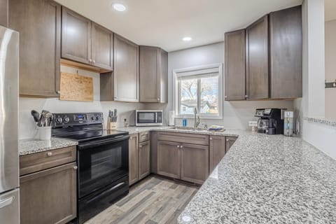 Minutes from local markets—stock up & cook your favorite meals!