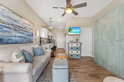 Living area with murphy bed