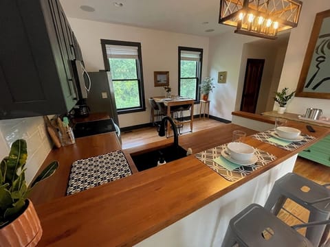 Kitchen and dining area