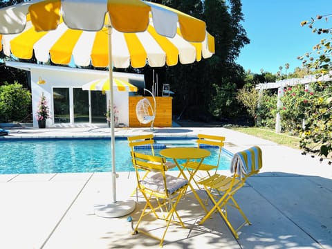 Newly created Guesthouse steps from the pool. 