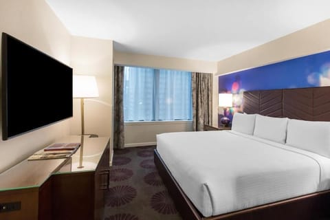 Stretch out and sleep deeply in a plush king bed.