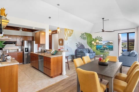 Ideal for families, the living room offers a large sofa bed and plenty of space for everyone to gather. It’s a great spot for playing games, watching TV, or just enjoying quality time together.