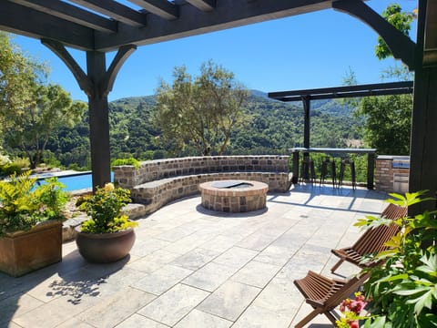 Private Patio with Fire Pit and Seating