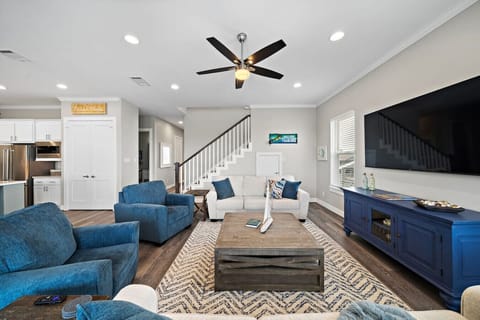 Relax on these comfortable chairs and sofa