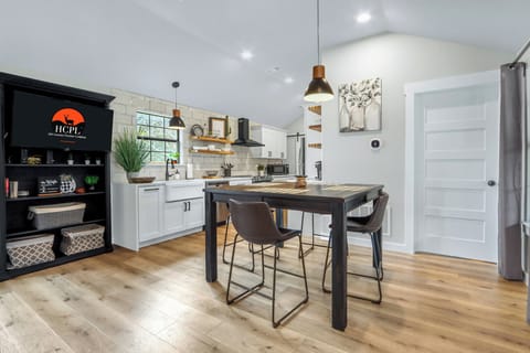 Dining area and kitchen