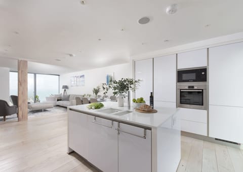 1 Island Reach, Newquay. Third floor: The light and spacious open-plan living area is a delight