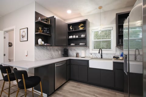 Full size kitchen ready for any meal you’d like to prepare. Stocked with coffee and all the basic cooking needs.