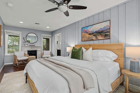 Master bedroom with king bed