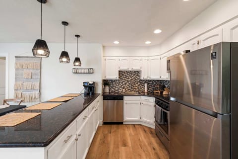 Our fully stocked kitchen