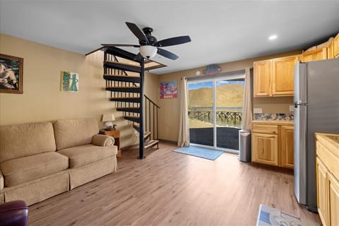 Lower level guest family room with separate kitchenette. Great for more space.