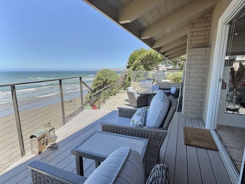 Experience coastal living at its finest in this beautiful oceanfront beach house located in the quiet, charming town of Cayucos, California.