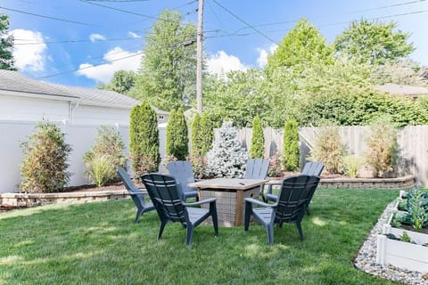 Firepit in the backyard