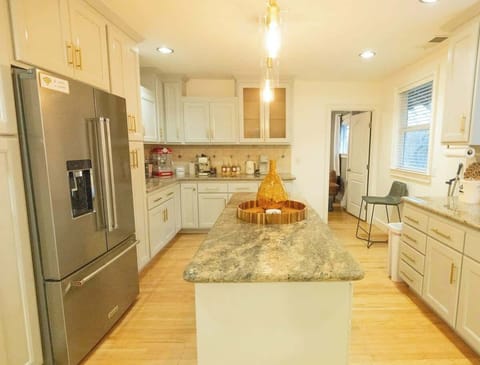 Make yourself at home with a fully-equipped kitchen, with a fridge/freezer, coffee maker, stove, oven and more!
