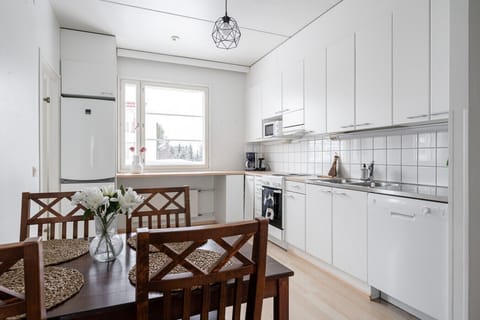 Kitchen and dining area