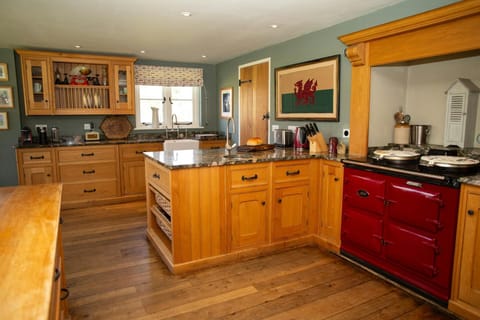 Kitchen with Aga and base and wall units