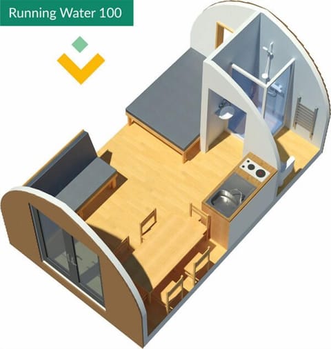 Layout of Deluxe ensuite