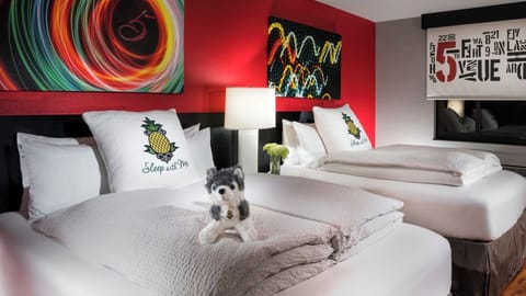 Unit with 2 Queen beds. Exact unit will be assigned upon arrival. Views, colors, and decor may vary.