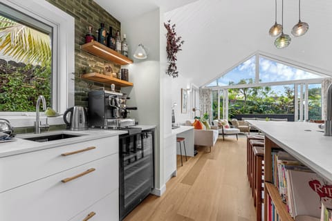 Open-plan kitchen and living area