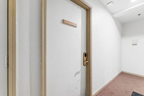 Ski locker room located on the first floor of the building.