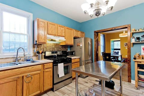 Kitchen with appliances and a gas stove; perfect for making home cooked meals!