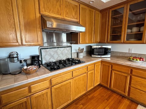 Fully stocked kitchen