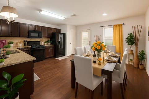 Inviting Kitchen and Dining Space