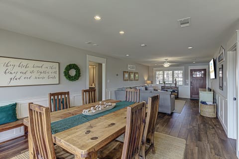 Dining room with table and seating for 6