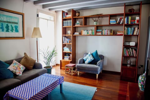 Open plan living room and entrance

