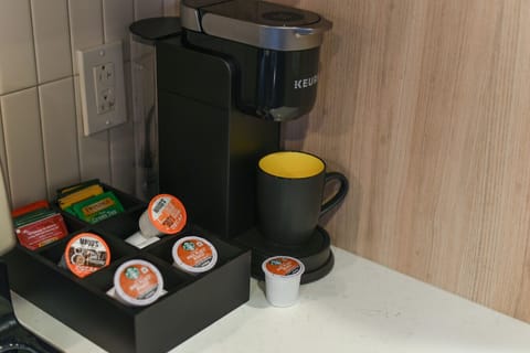Keurig coffee with a variety of premium pods.