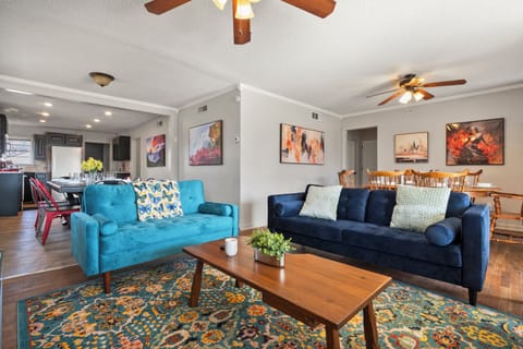 Spacious living and dining area