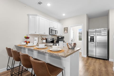 Whether you're making pancakes or cocktails, this kitchen is ready.