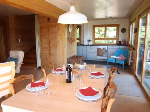 Furniture, Interior Design, Flooring, Floor, Wood, Ceiling, Chair, Table, Room, Kitchen & Dining Room Table