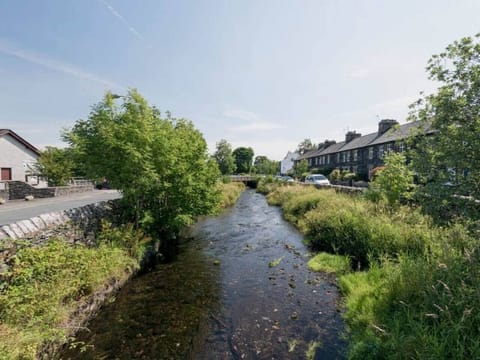 River Gowan with local pub at the end, just in view!